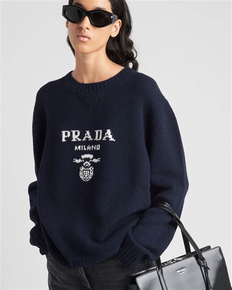 prada polyester knit seeater|Prada knit shirts.